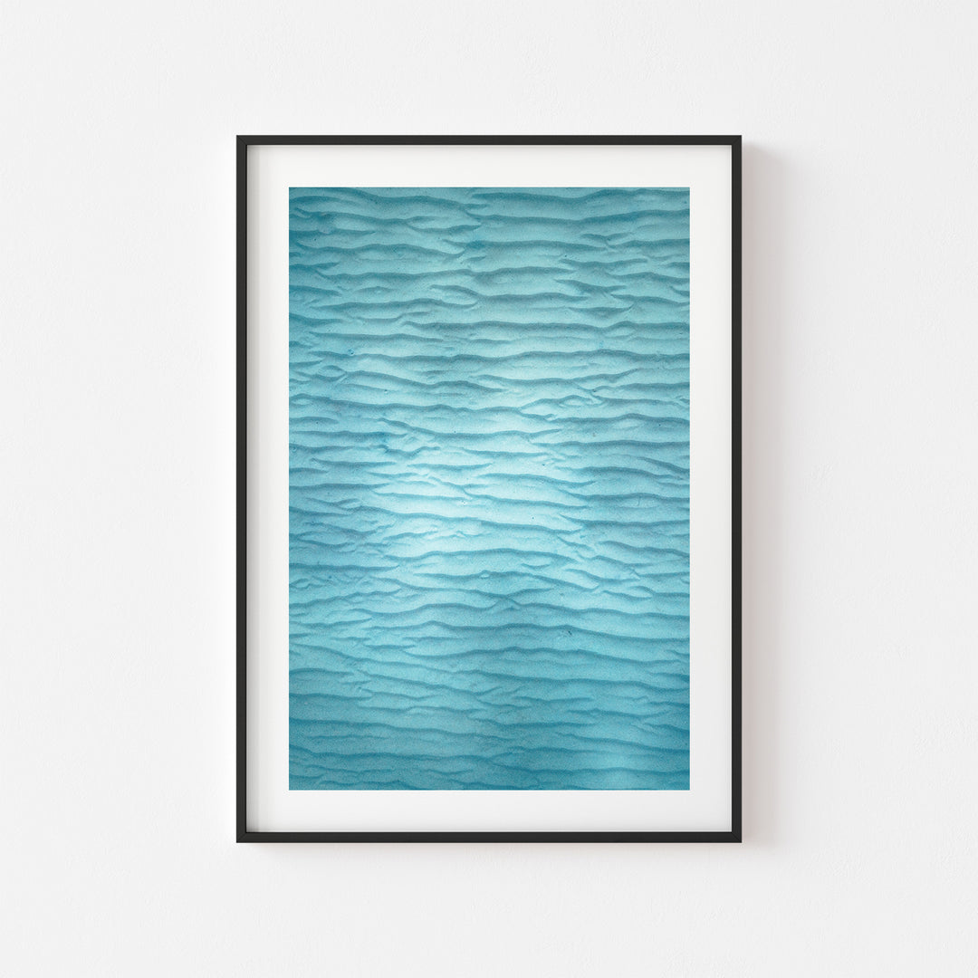 Sandy Bottoms coastal seascape in black frame - beach photography wall art for modern