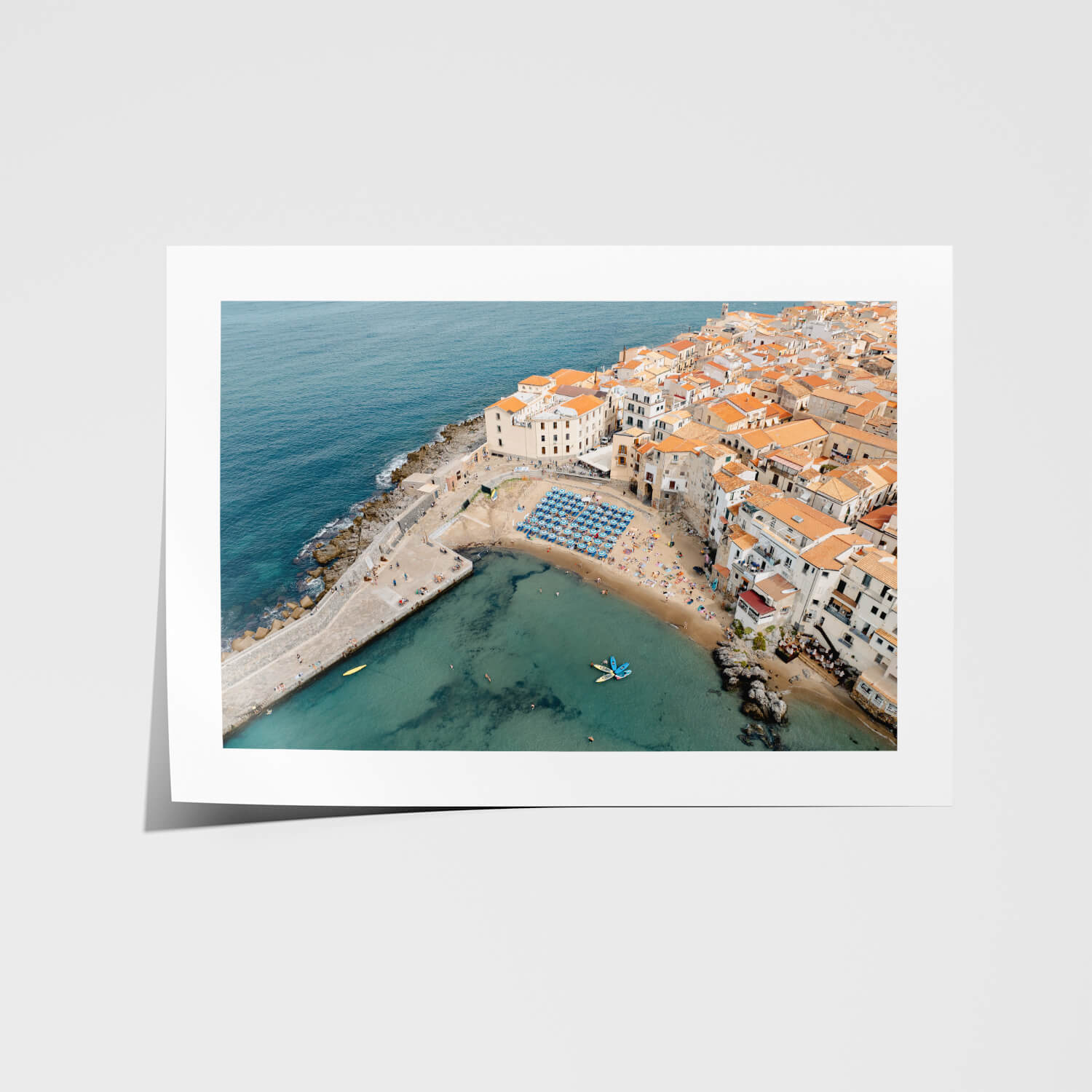 Coastal Dwellings Art Print