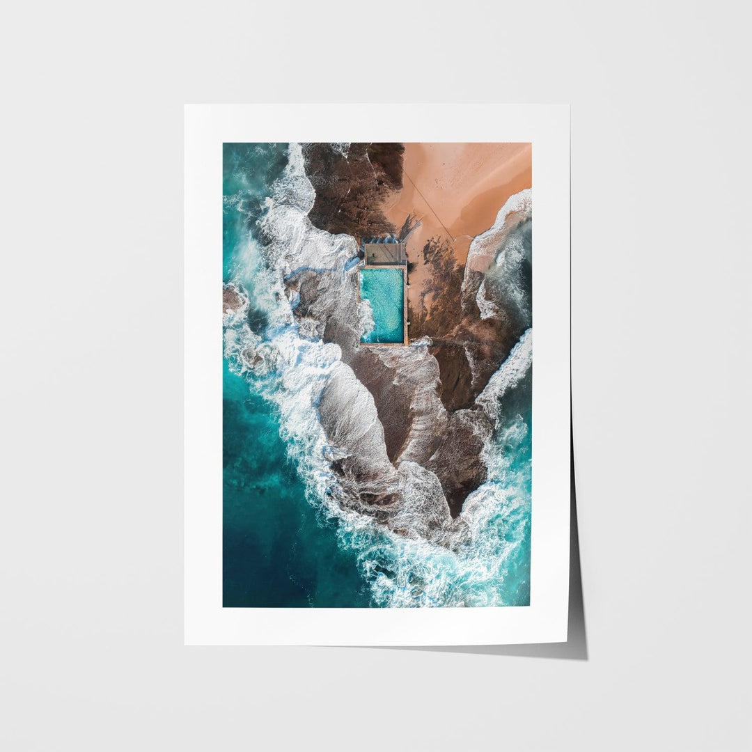 Glowing Mona A4 Print