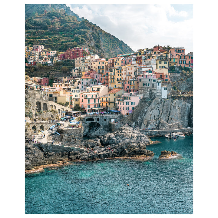 CINQUE-TERRE Iconic City Poster Art Print