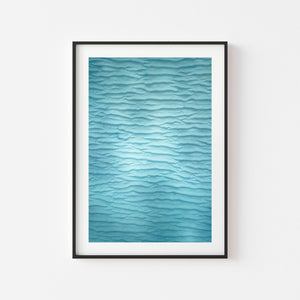Sandy Bottoms coastal seascape in black frame - beach photography wall art for modern