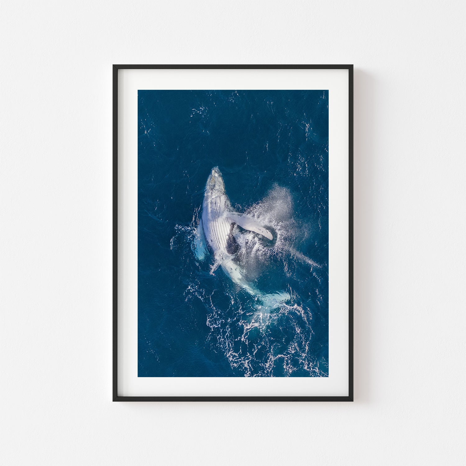 Tummy Time Art Time beachside capture in black frame - Bondi coastal photography wall art