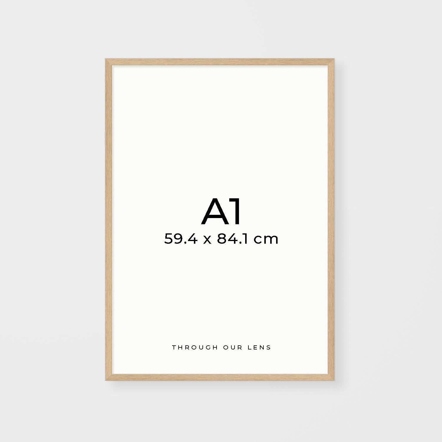 Coastal beach landscape in oak timber frame - natural wall art for coastal homes