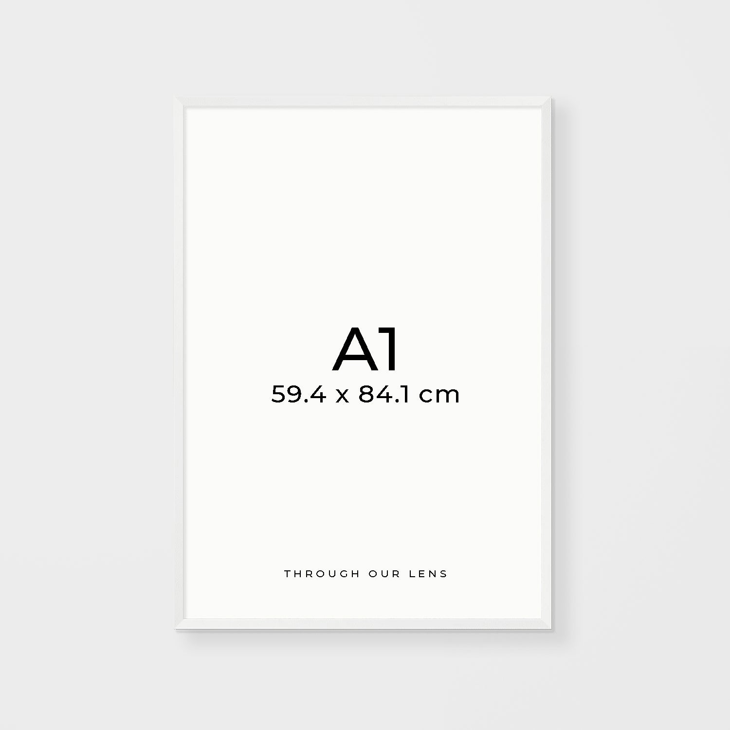 Coastal timber frame landscape in classic white - DIY beach house wall art