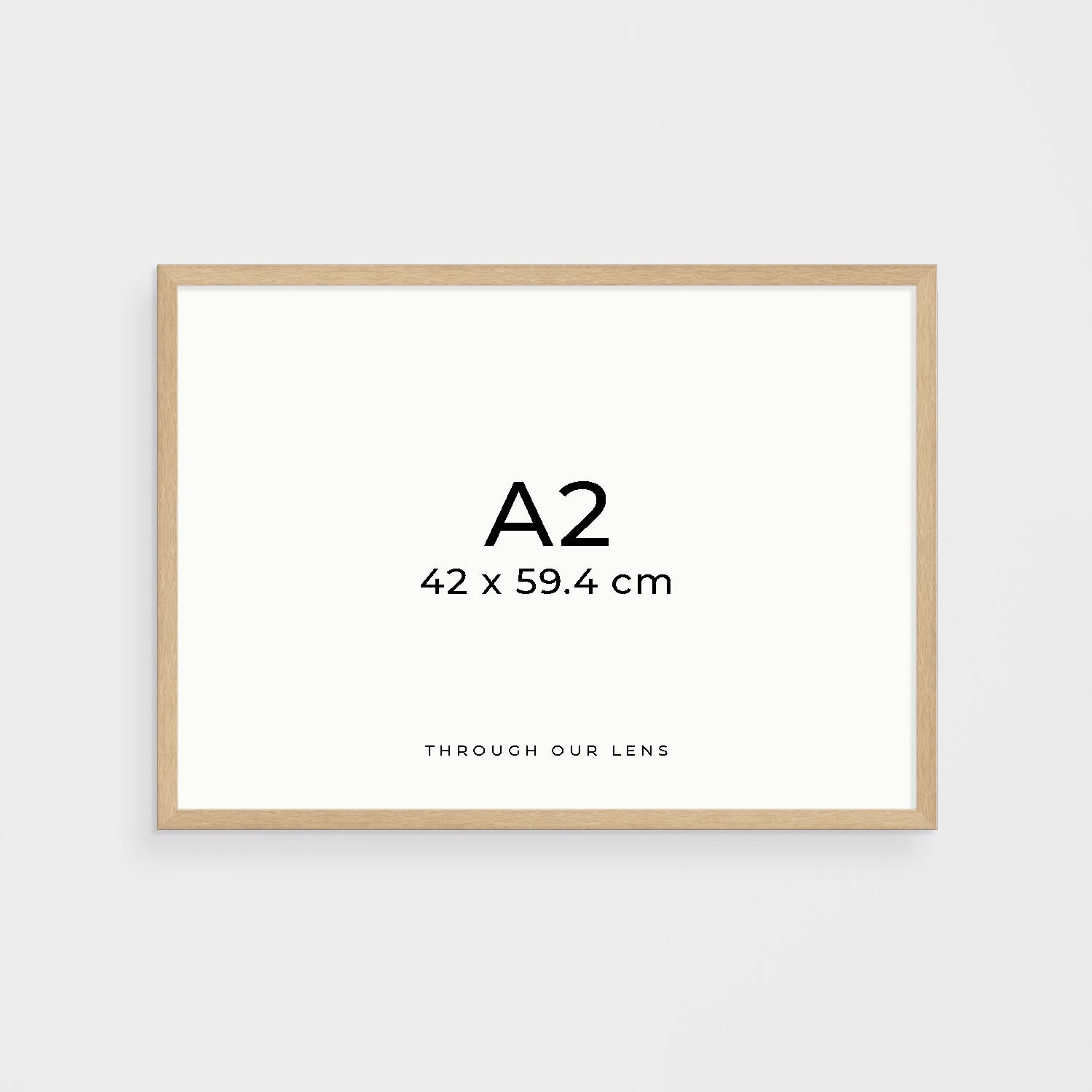 Timber-framed coastal landscape in oak - Australian beach photography wall art