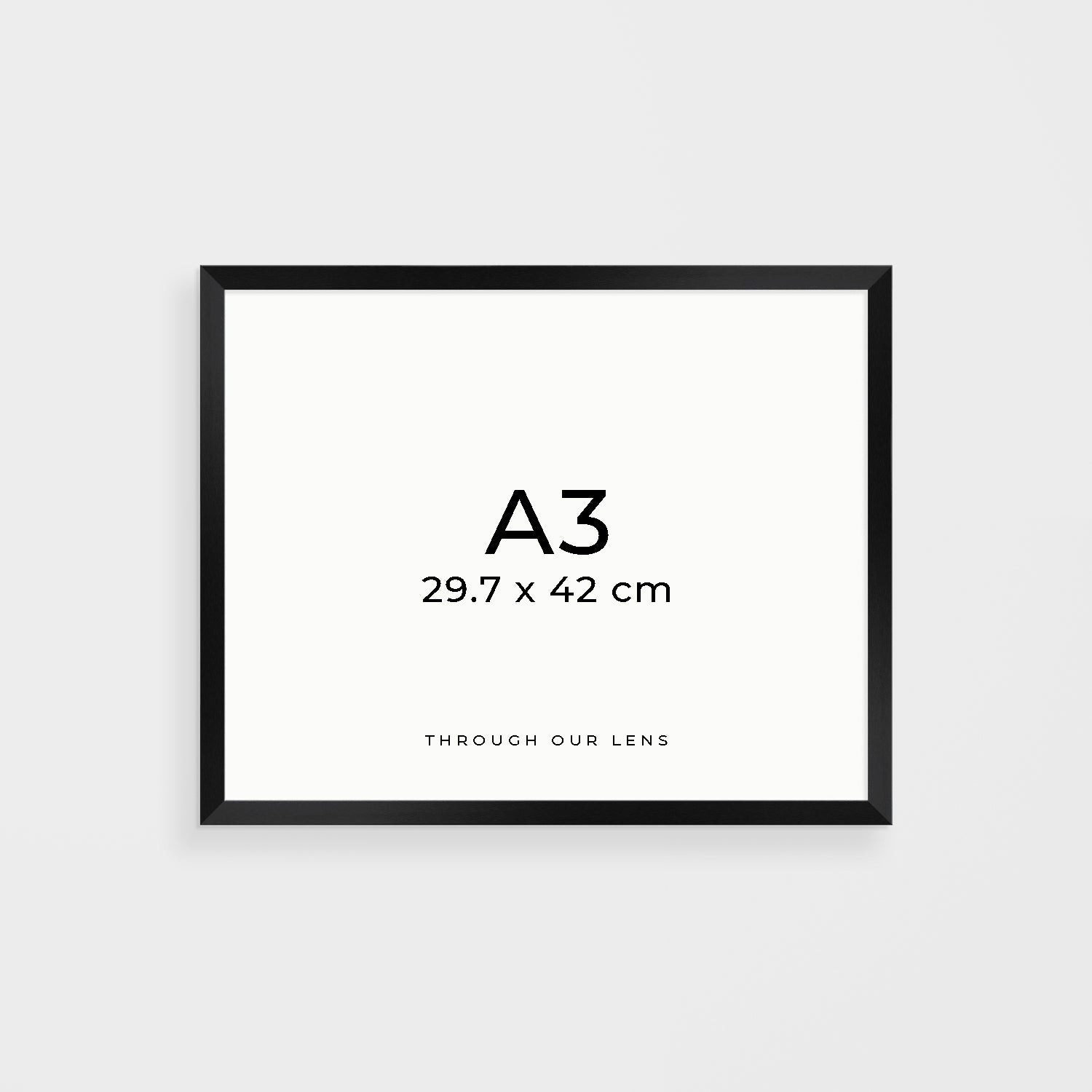 A3 timber framed coastal photograph - Australian beach wall art for modern homes