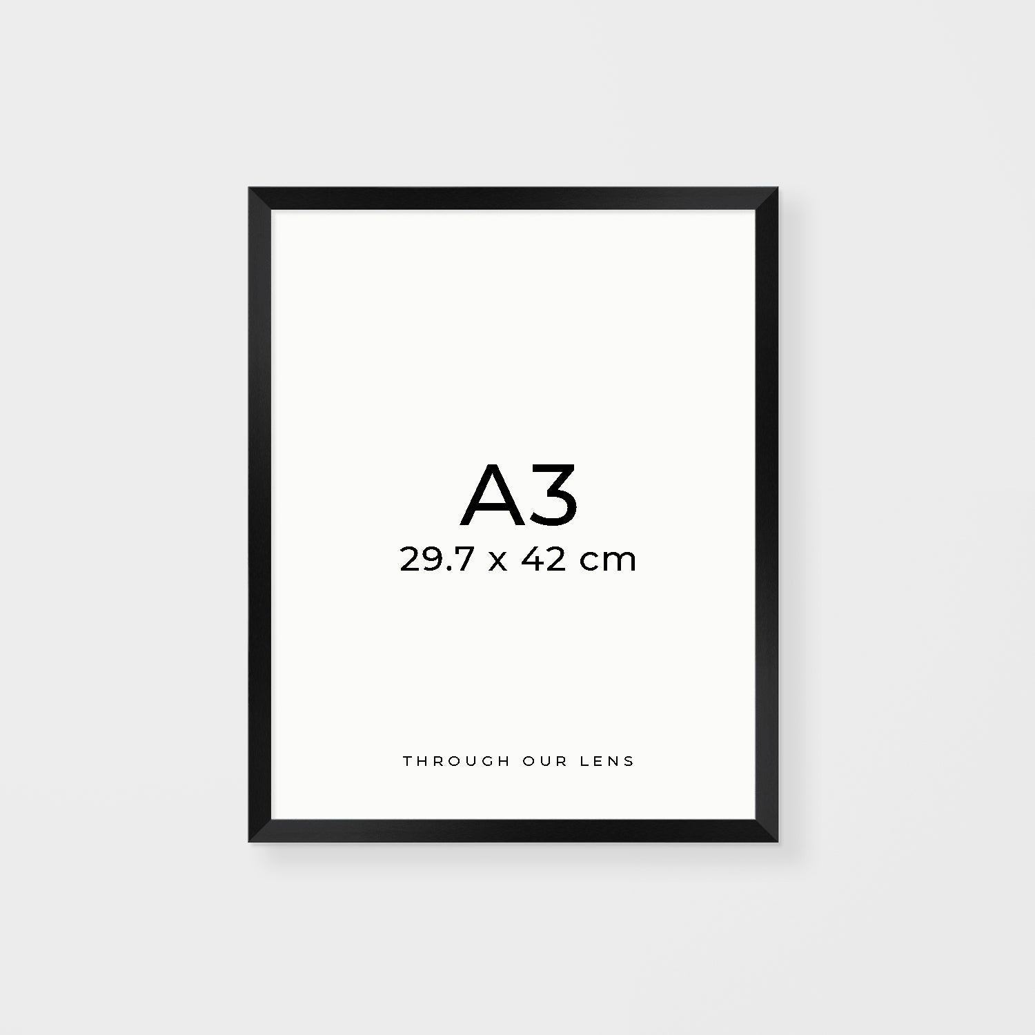 Coastal landscape photography in black timber frame - A3 size wall art for modern homes