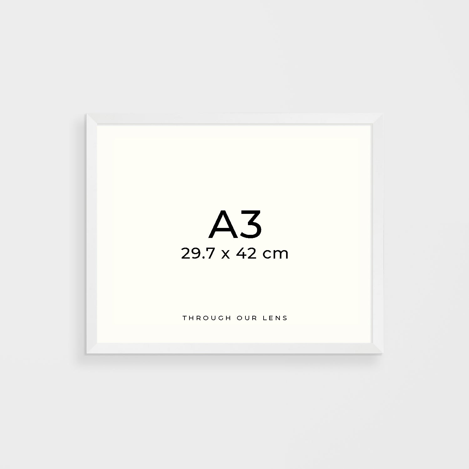 Coastal seascape photograph in white timber frame - DIY wall art for modern beach homes