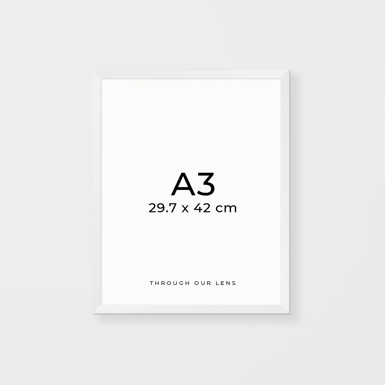 A3 size DIY white timber frame - coastal wall art decor for modern Australian homes