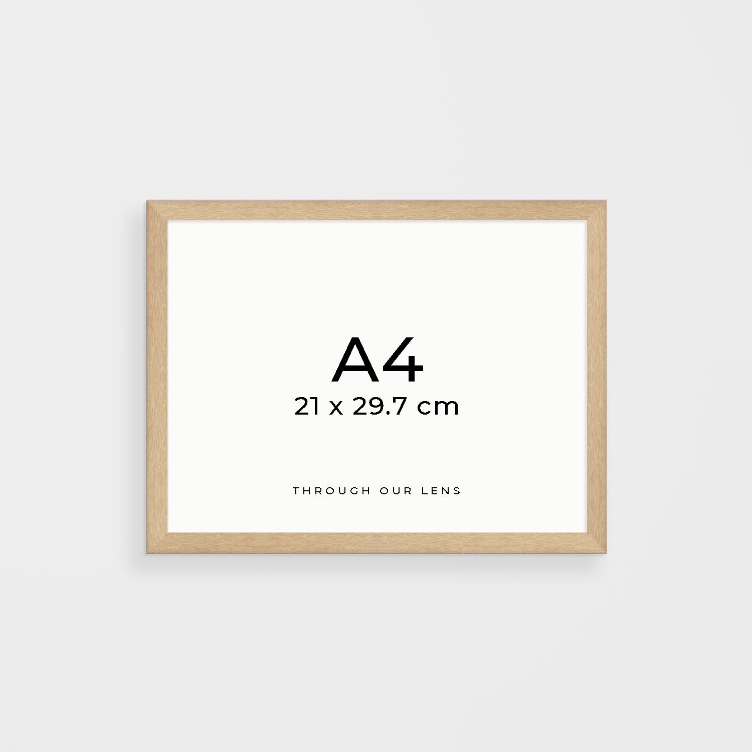 DIY timber frame in natural oak - framed coastal wall art for modern Australian homes