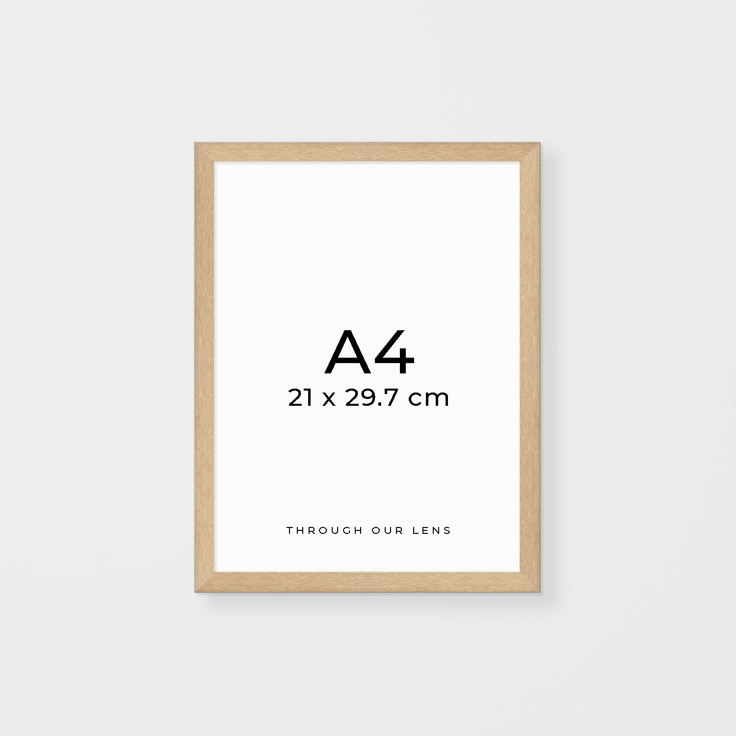 Oak timber frame for coastal photography - DIY wall art frame for beach prints