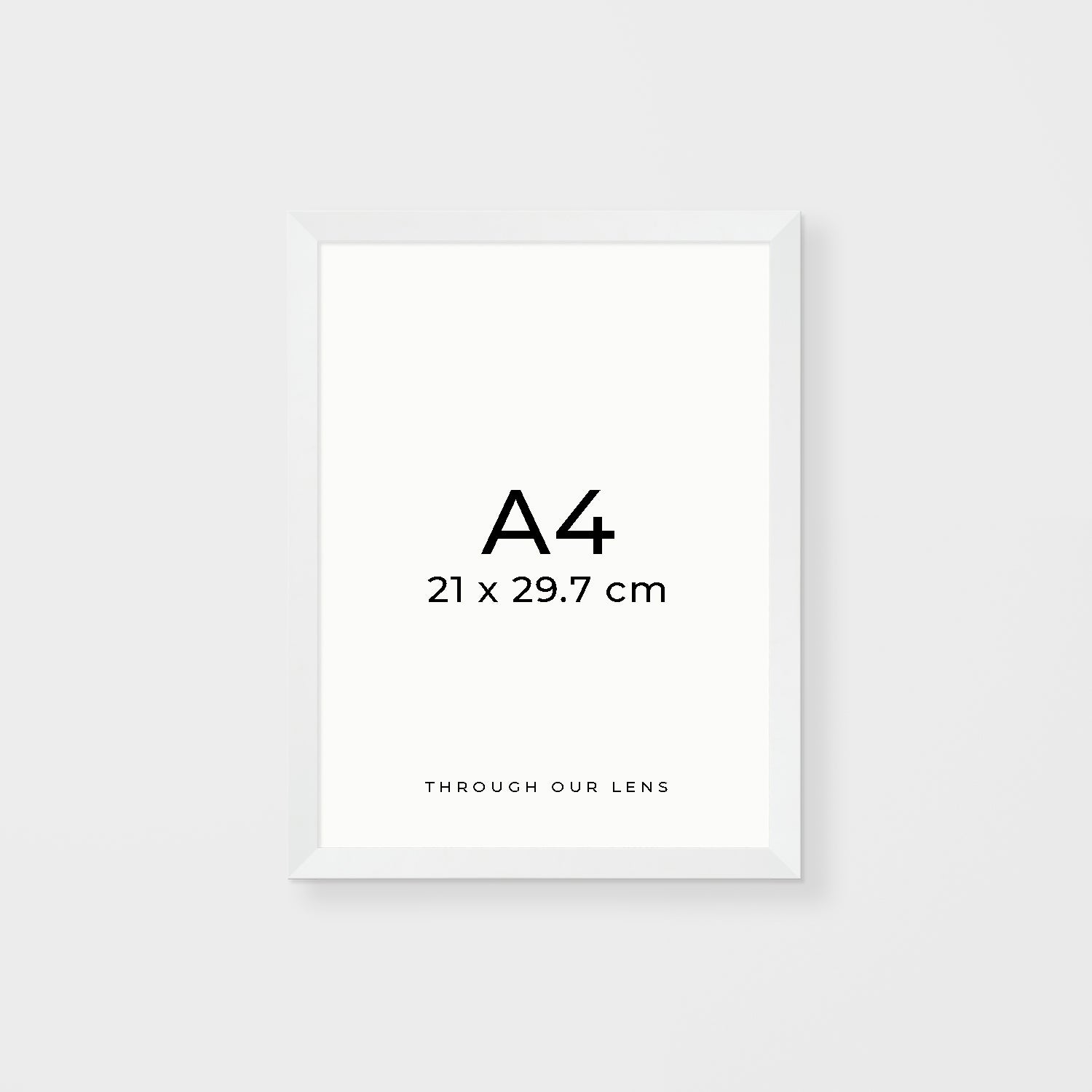 DIY white timber frame for coastal photography - empty A4 wall art frame for beach prints