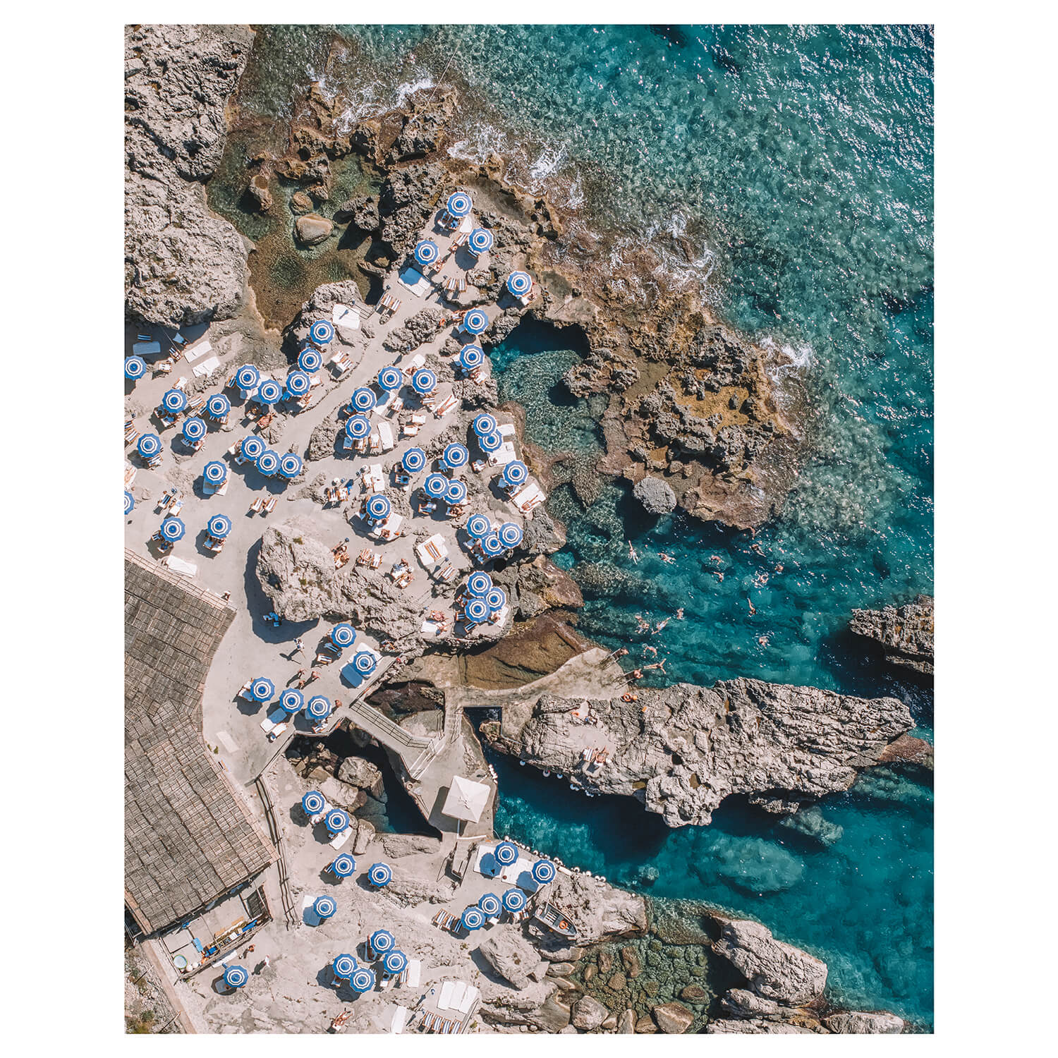 Beach Club Days Art Print