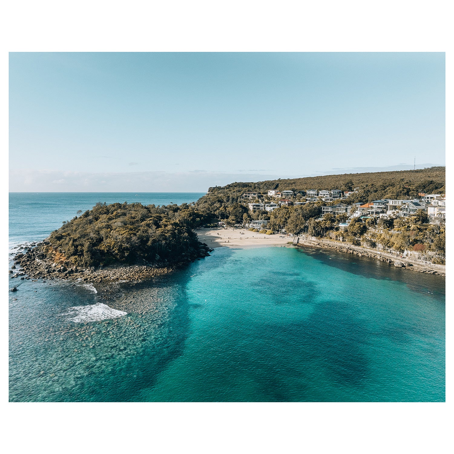Beachside getaway seascape unframed photography print - coastal wall art for modern homes