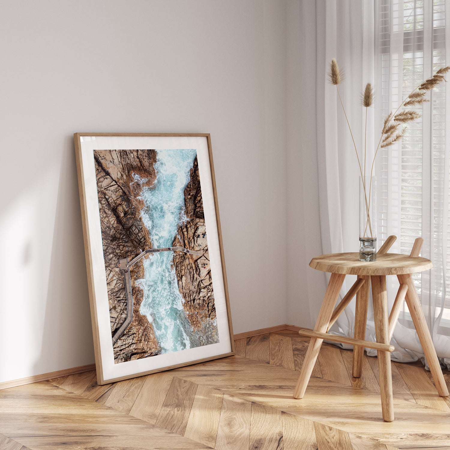 Between The Rocks Art Print - Through Our Lens