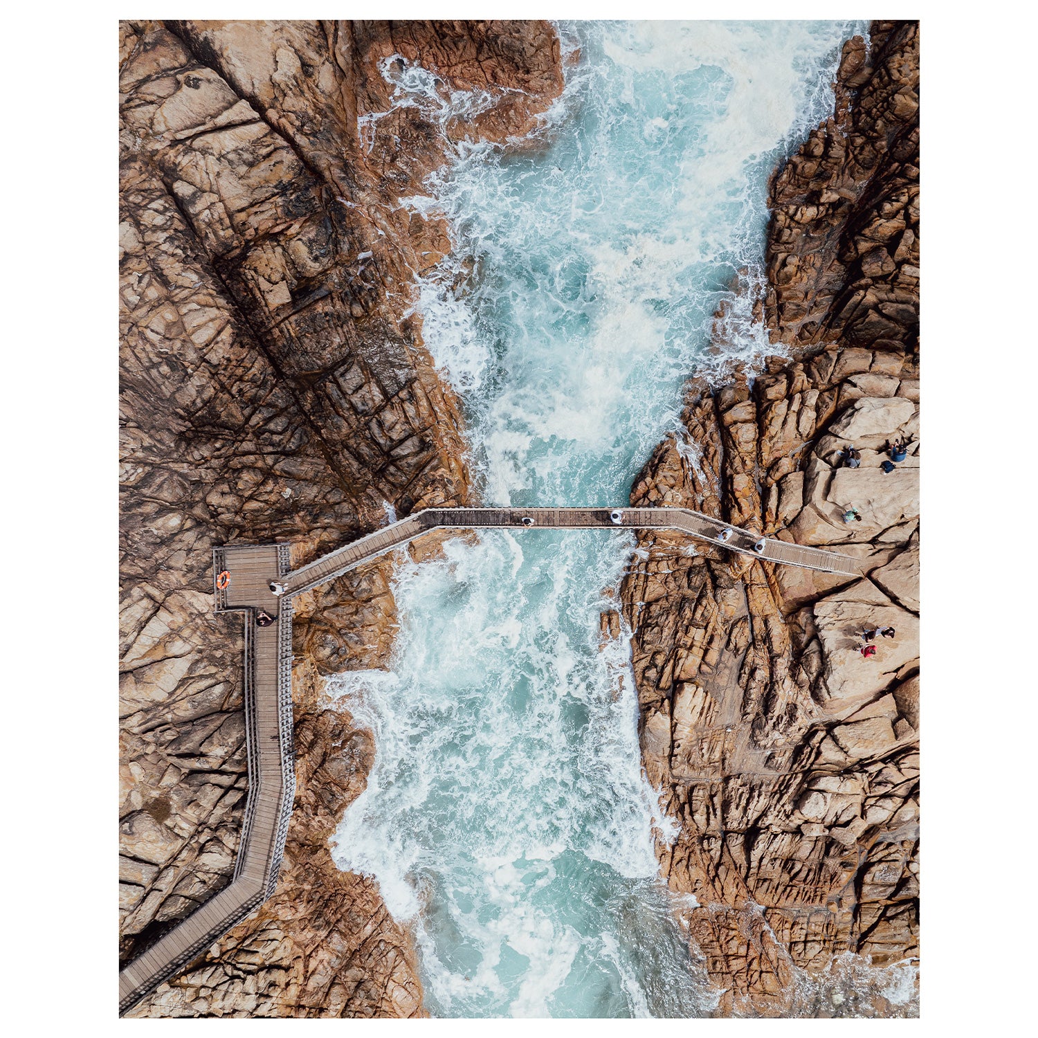 Between The Rocks Art Print - Through Our Lens