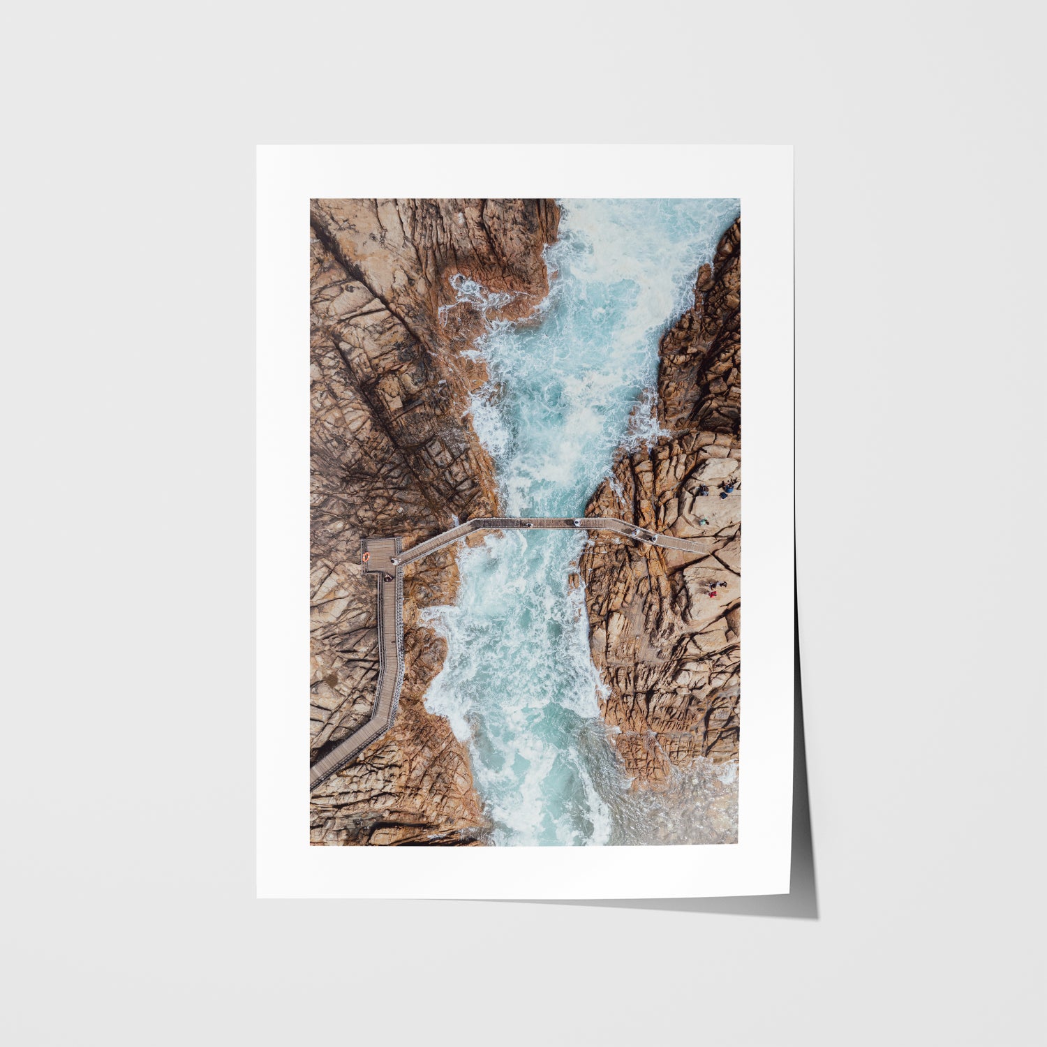 Between The Rocks Art Print - Through Our Lens