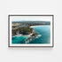 Black Head Beach coastal landscape in black frame - Australian seascape wall art
