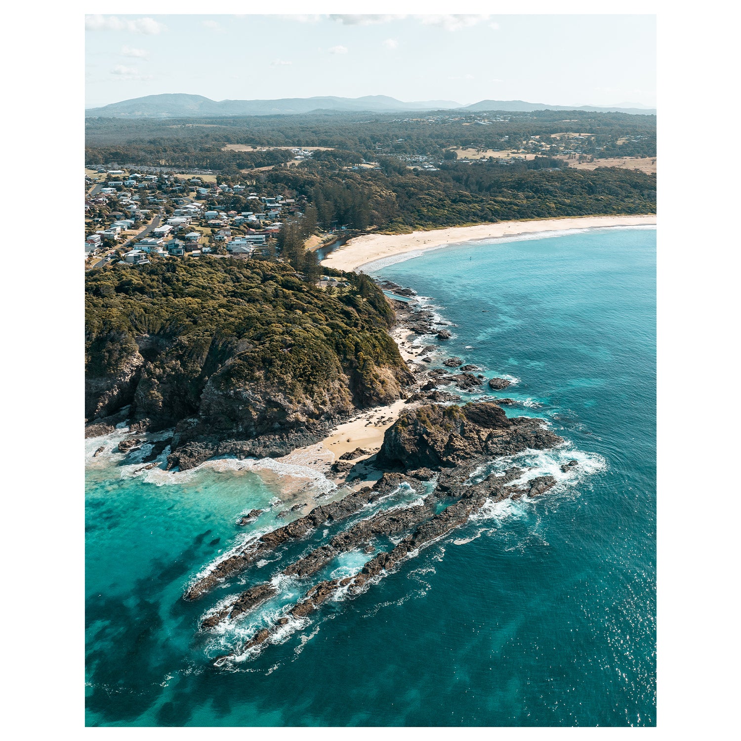Black Head Beach coastal seascape photograph - unframed Australian beach wall art