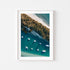 Jervis Bay boats at harbor in white frame - nautical coastal photography wall art