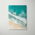 Port Stephens beach intervals in white frame - abstract coastal photography wall art