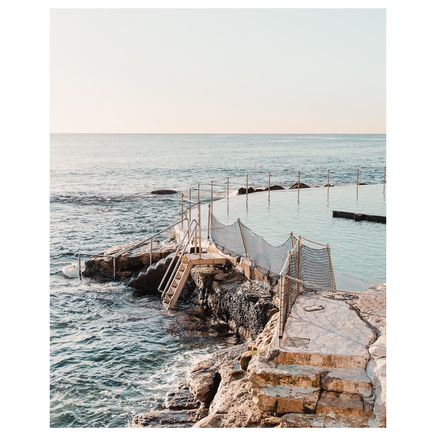 Bronte Beach soft glowing sunrise - coastal landscape photography wall art