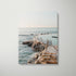 Bronte beach soft glowing seascape in white frame - coastal photography wall art