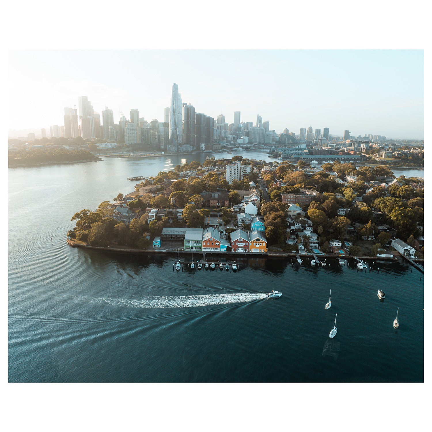 City to Balmain Art Print