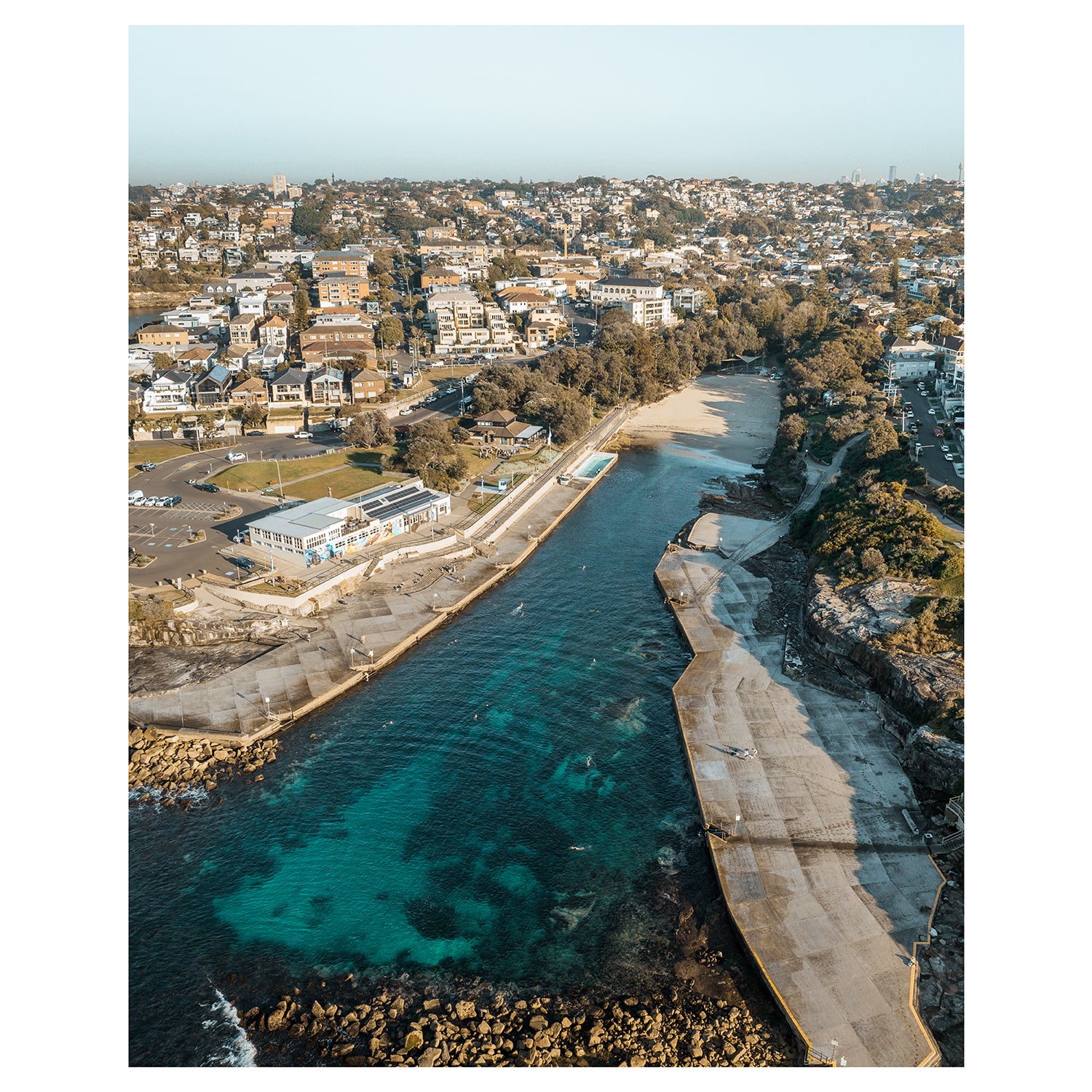 Clovelly Morning seascape photography - unframed coastal sunrise wall art
