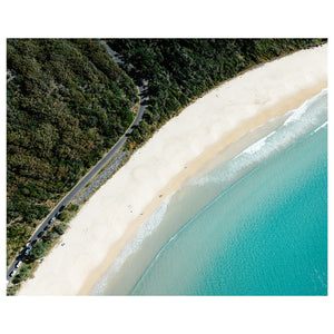 Scenic coastal drive along ocean cliffs - unframed landscape photography wall art