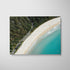 Scenic coastal road winding along shoreline - framed landscape photography for coastal