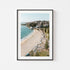 Coogee Beach sunrise glow in black frame - coastal landscape wall art