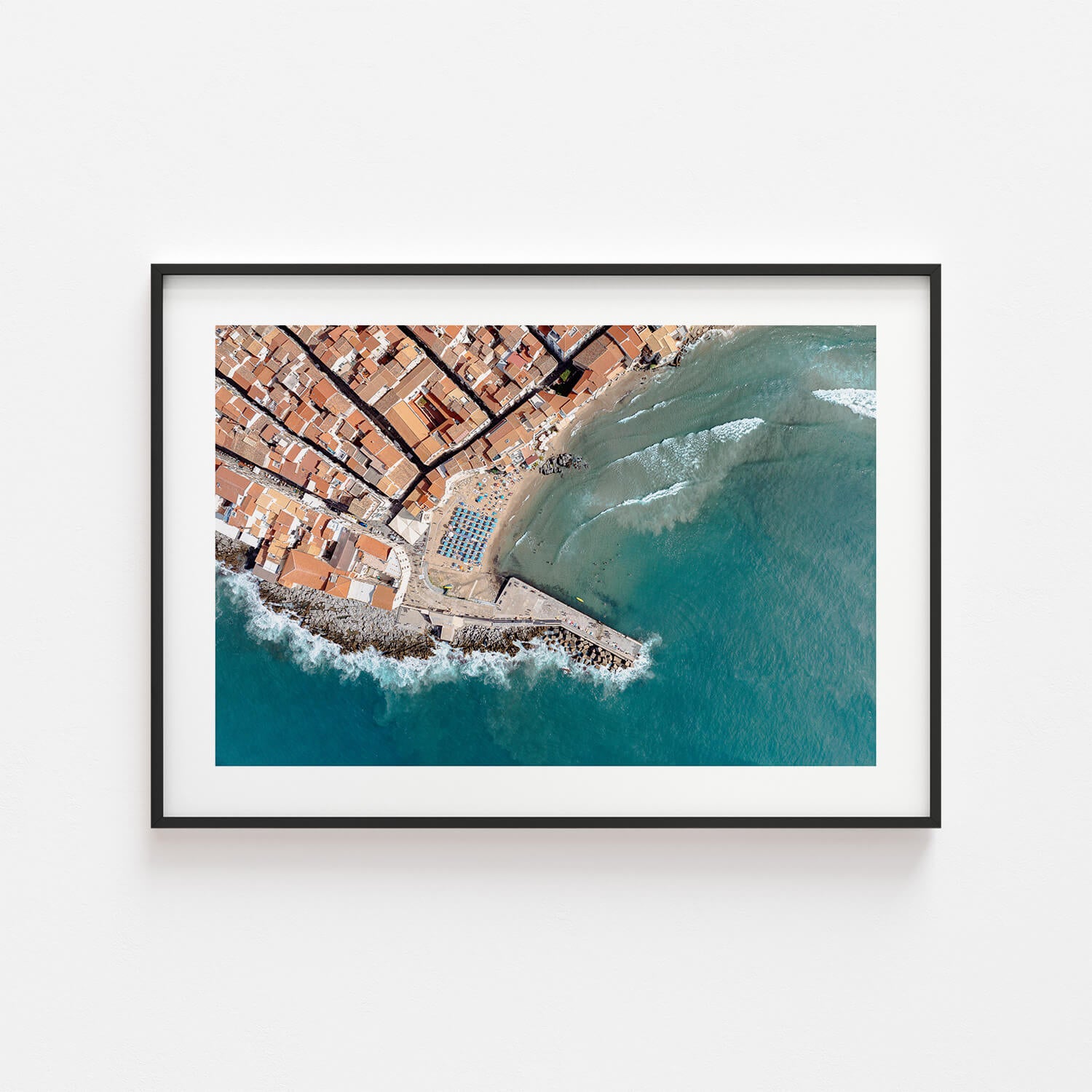 Cefalu Summer Scene Art Print
