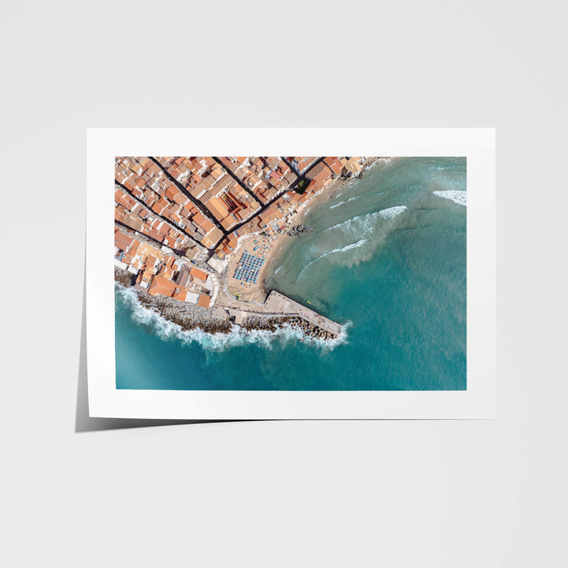 Cefalu Summer Scene Art Print - Through Our Lens