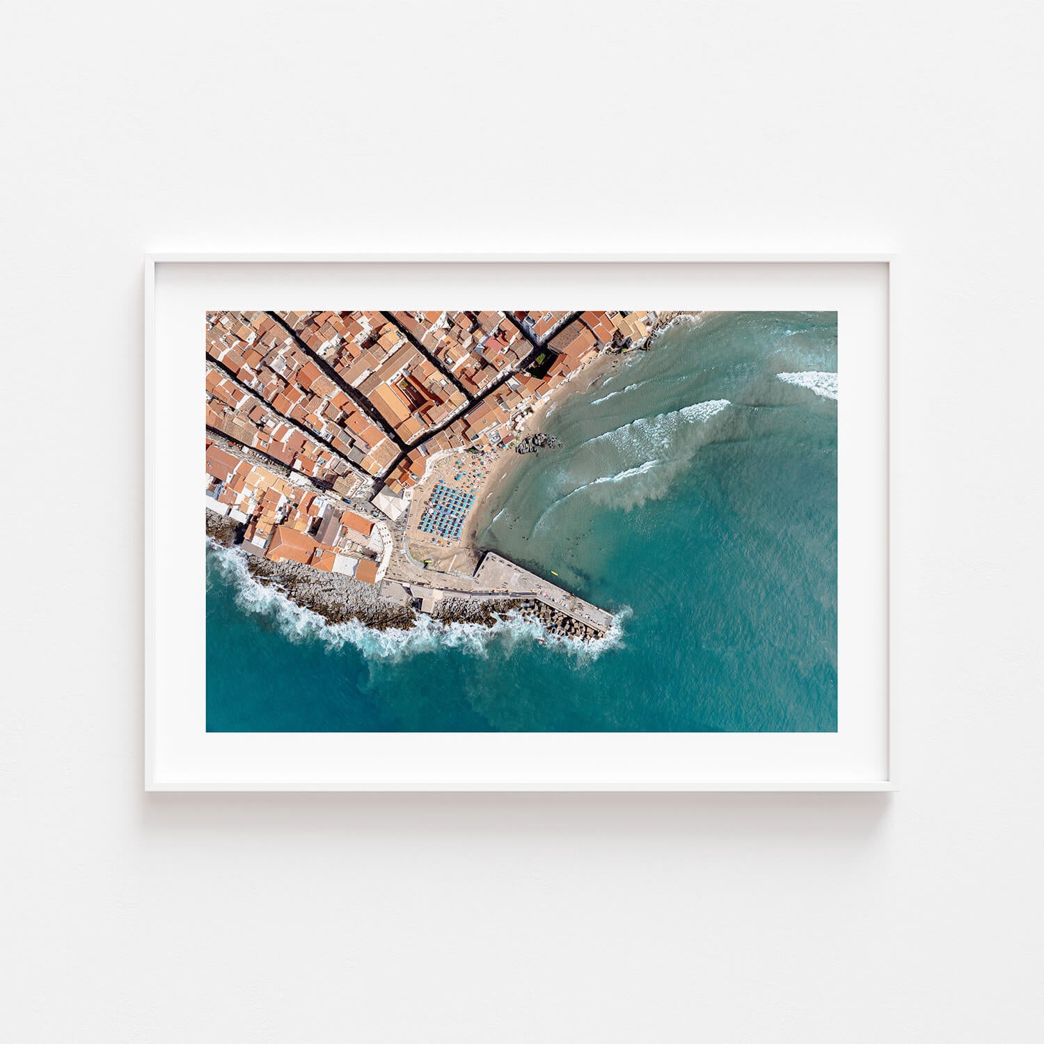 Cefalu Summer Scene Art Print