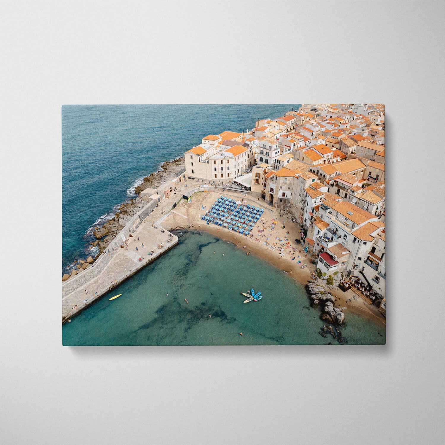 Coastal Dwellings Art Print