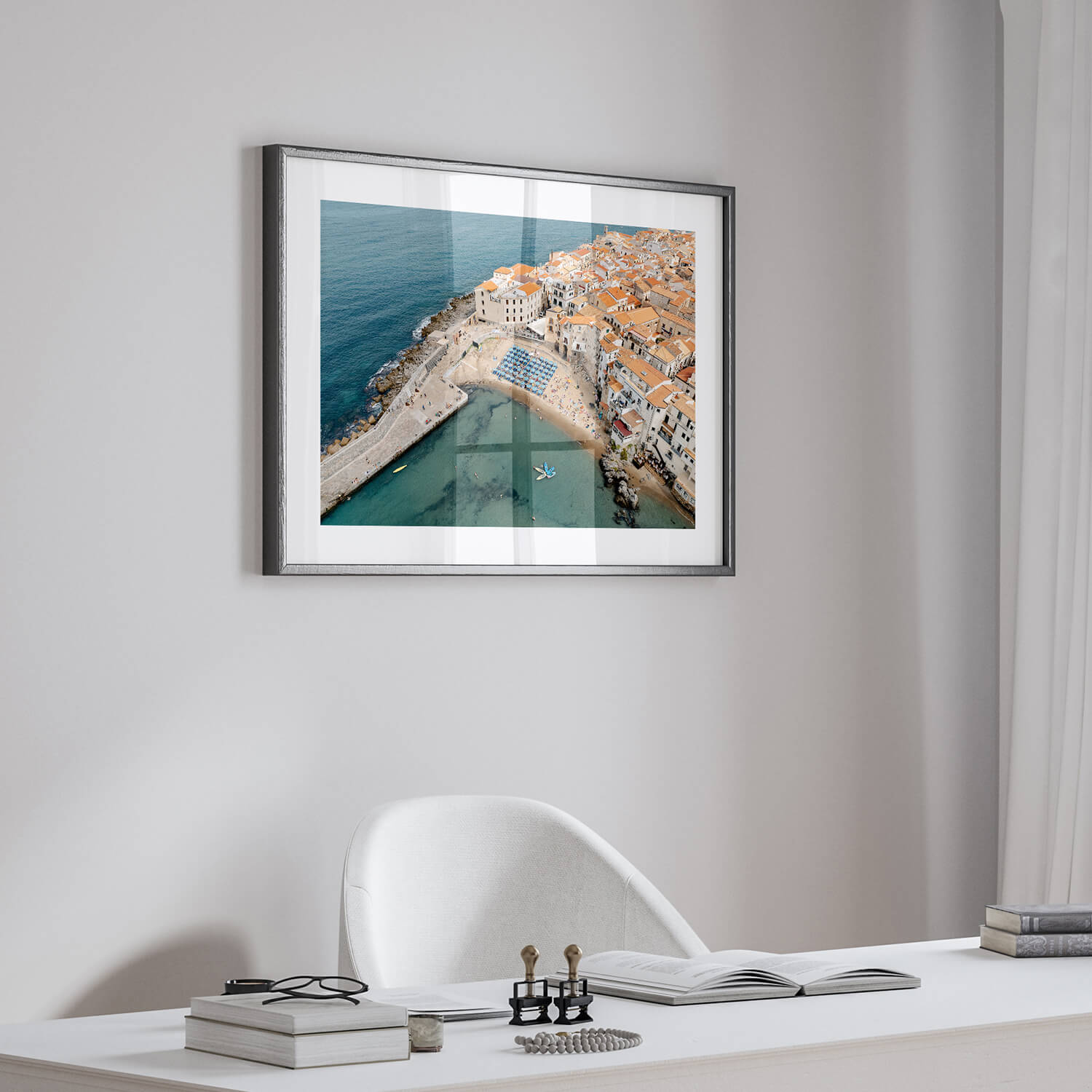 Coastal Dwellings Art Print