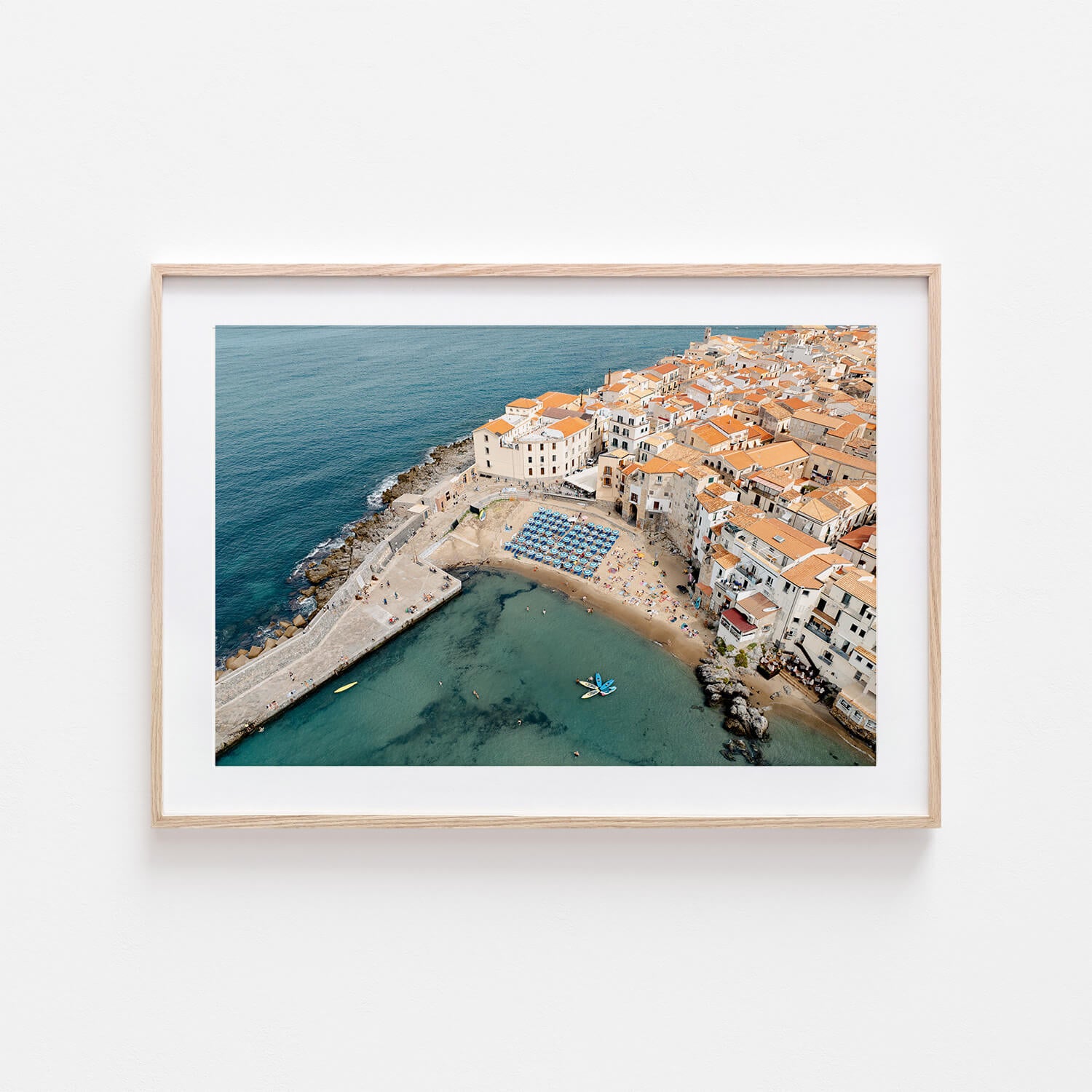 Coastal Dwellings Art Print