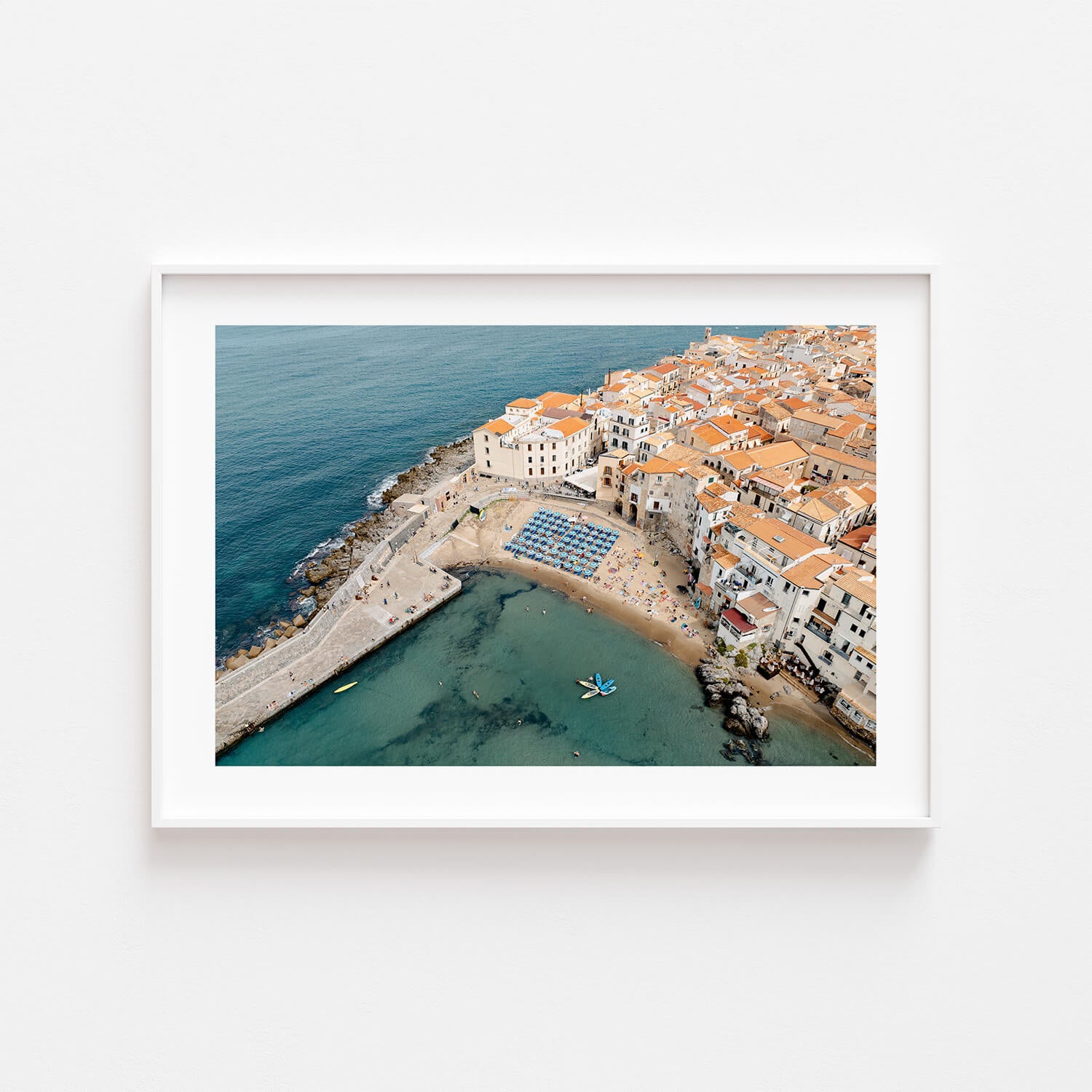 Coastal Dwellings Art Print