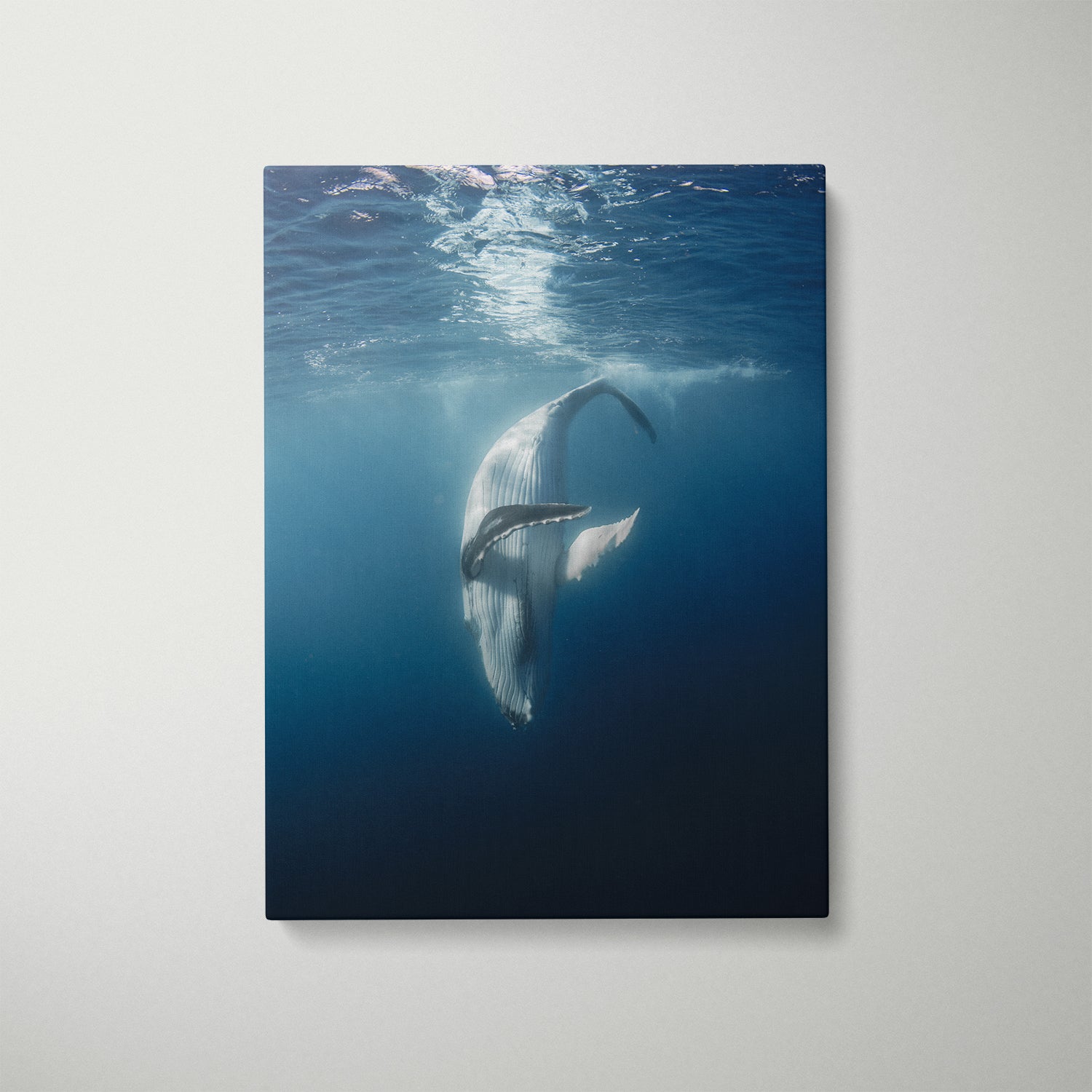 Ethereal coastal moment in white frame - dreamy seascape photography wall art