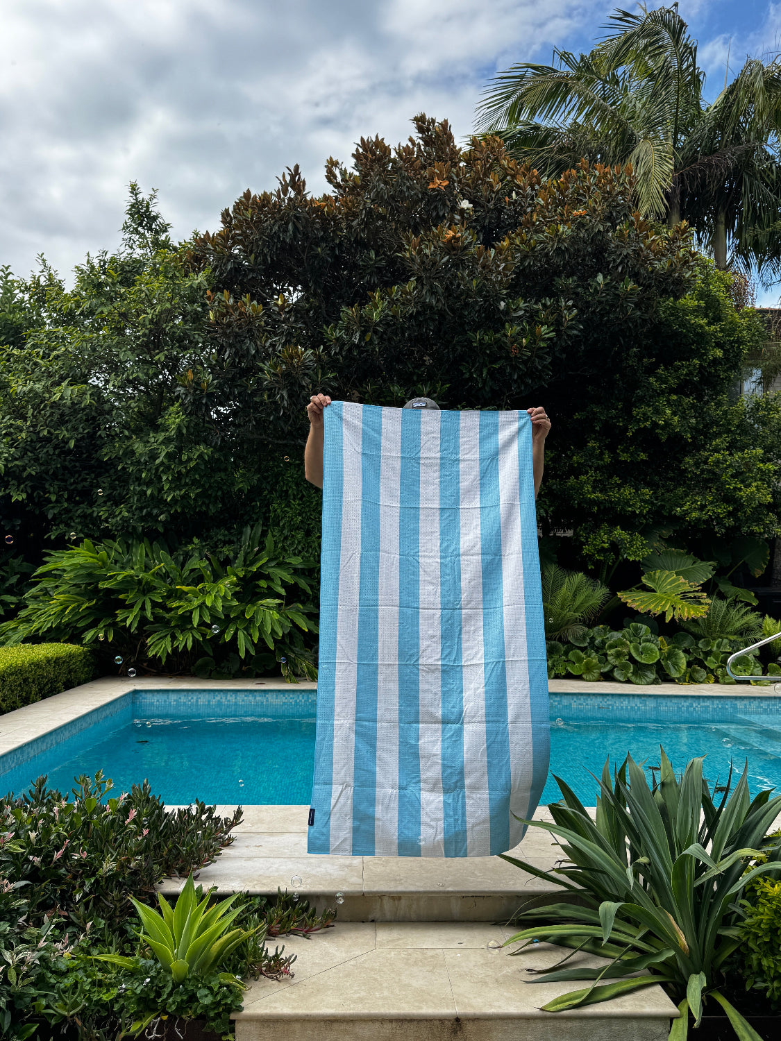 Icebergs Blues Beach Towel