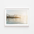Bronte sunrise beach seascape in white frame - First Light coastal photography wall art