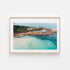 Freshwater swimming spot landscape in oak frame - coastal photography wall art