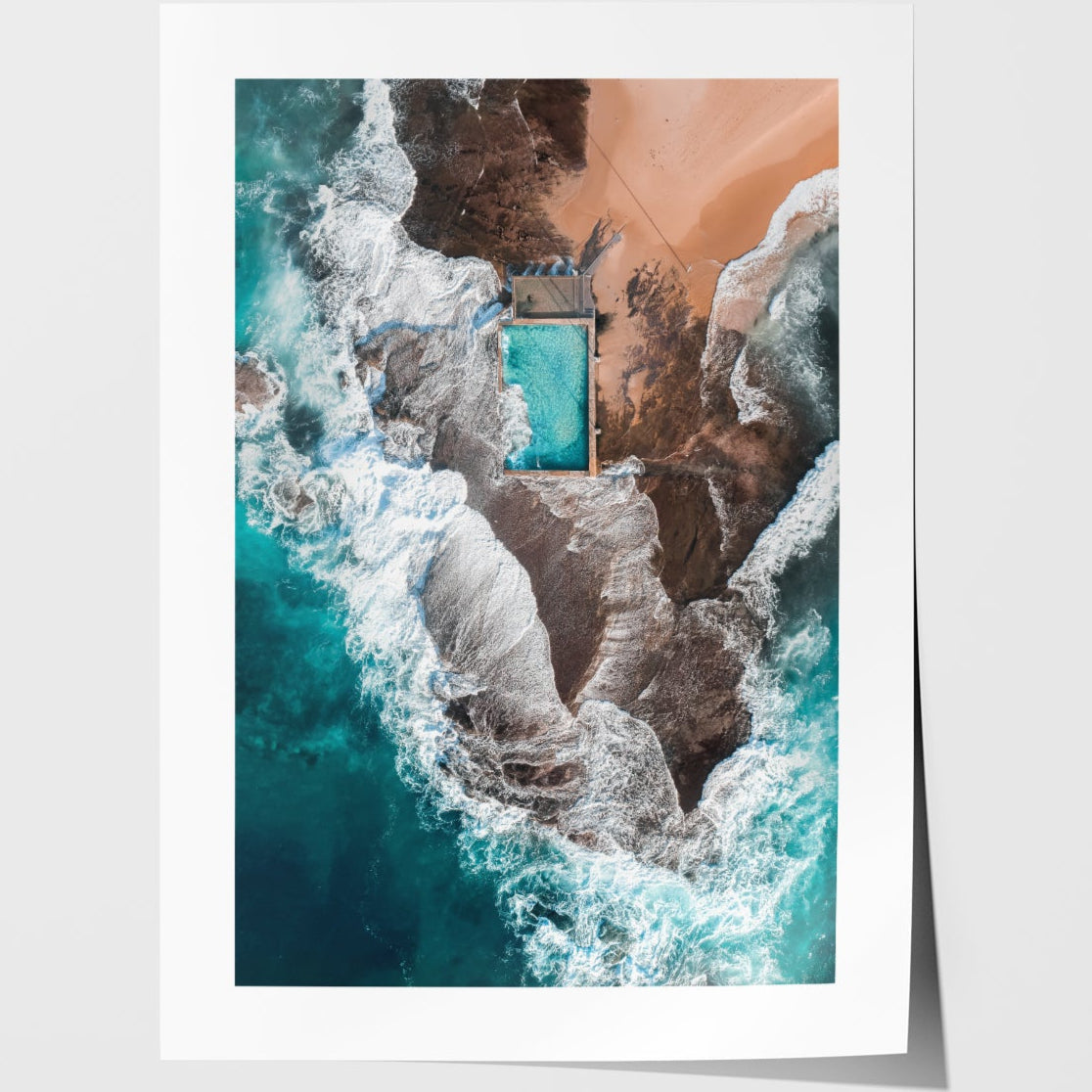 Glowing Mona A2 Print