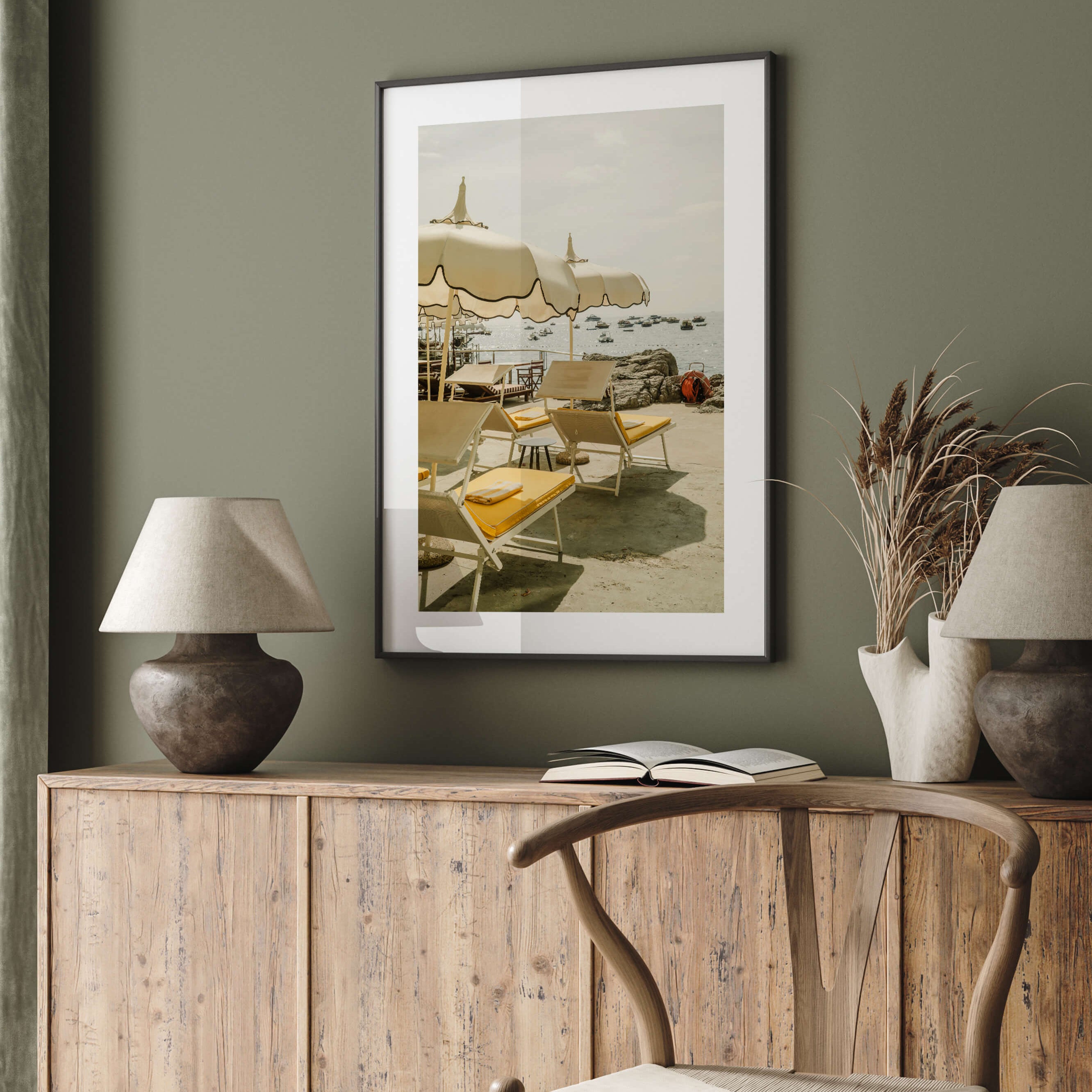 Golden Lounge Art Print