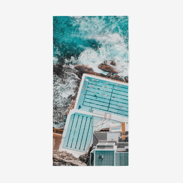 Icebergs Blues Beach Towel (Pre-order)