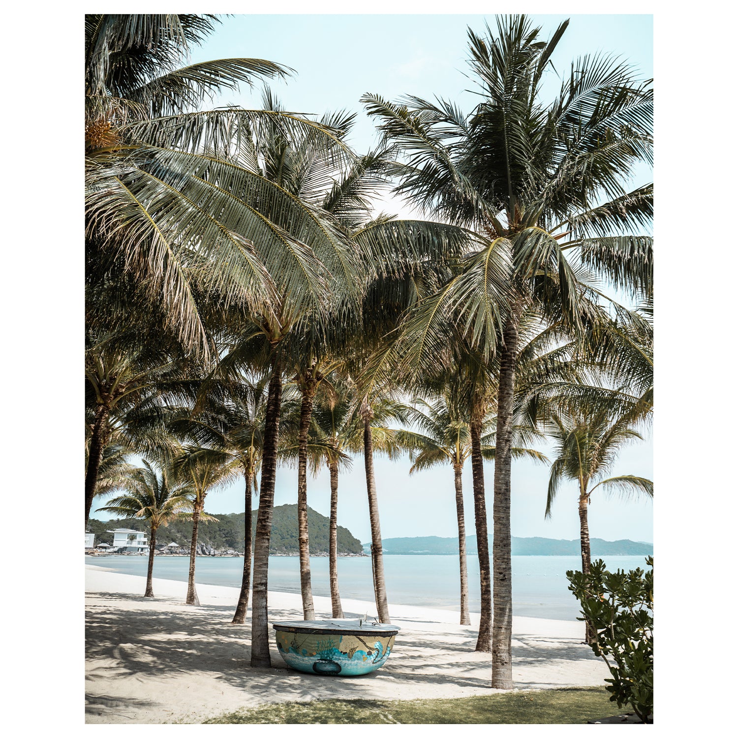 Island Living tropical coastline landscape - unframed coastal photography wall art
