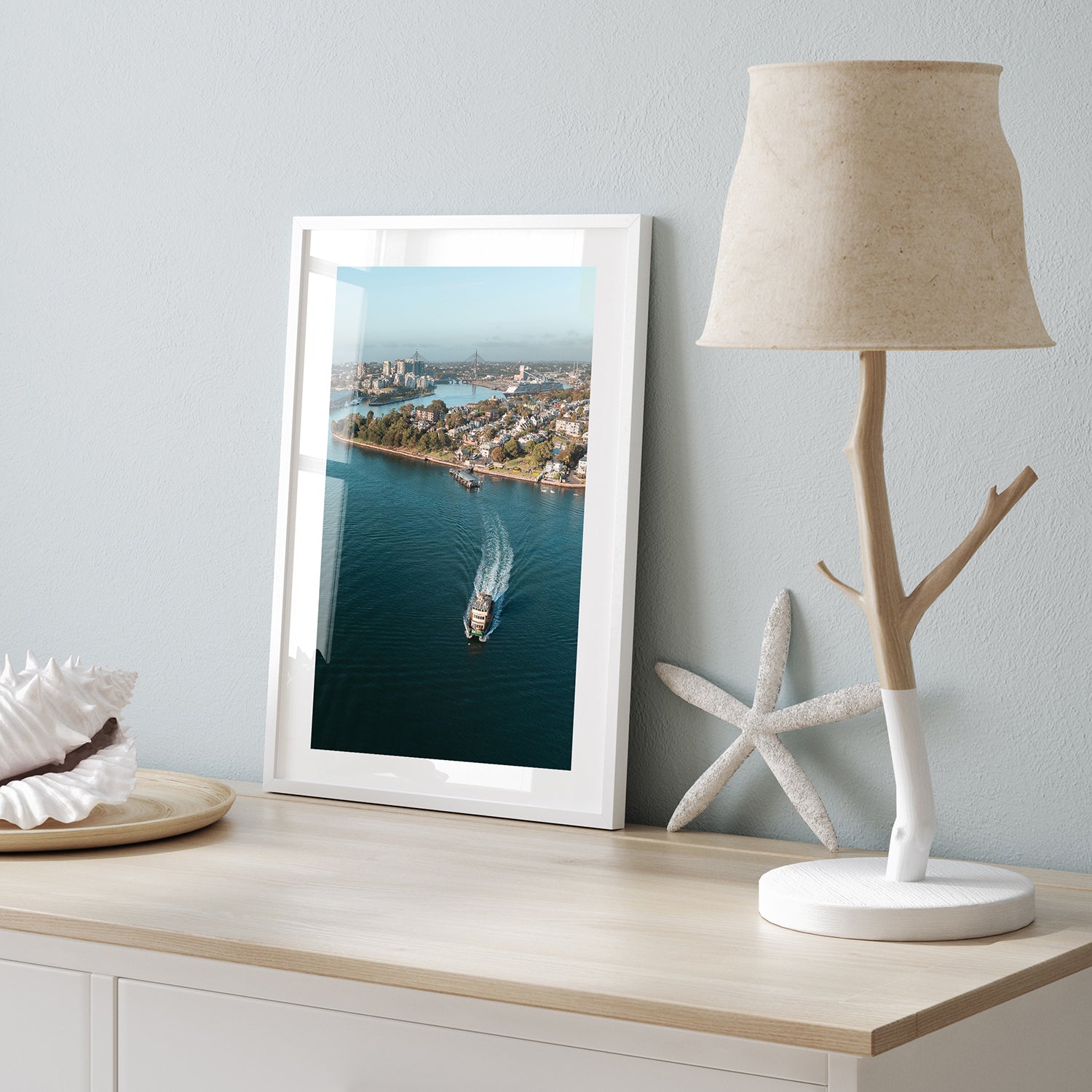 Balmain Ferry sailing Sydney Harbour - Australian transport photography wall art