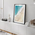 Summer beach layers in soft tones - unframed coastal landscape wall art for modern homes