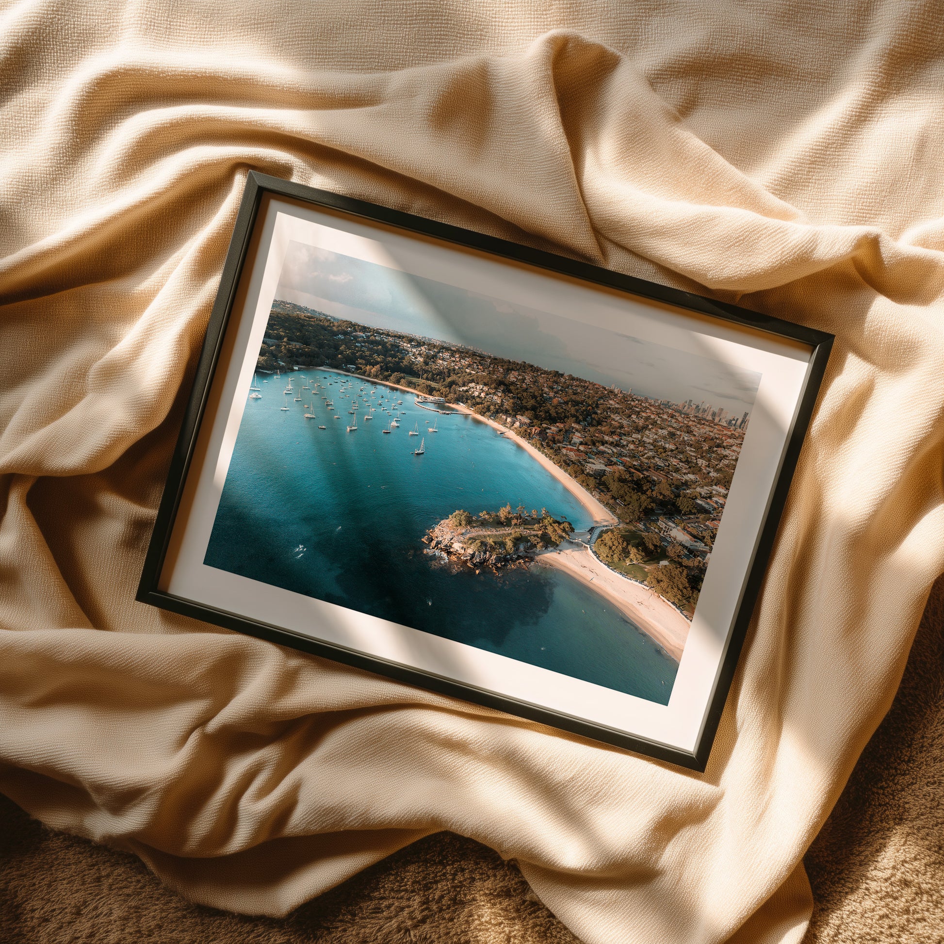 Balmoral "Swim O Clock" aerial view of ocean pool - coastal swimming photography wall art